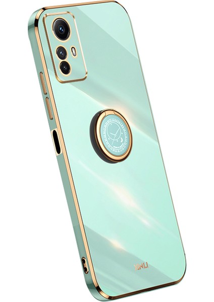 Xiaomi Redmi Için Xinli Not 12S 4g Yüzük Kickstand Tpu Telefon Kapağı Elektrumanlı Telefon Case-Cen (Yurt Dışından)