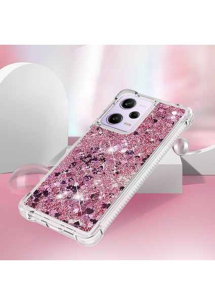 Xiaomi Redmi Için Note 12 Pro 5g/note 12 Pro Speed ​​5g/poco X5 Pro 5g Cep Telefonu Kılıf Anti-Drop Tpu Telefon Kapak Çizgi Altın/kalpler (Yurt Dışından)