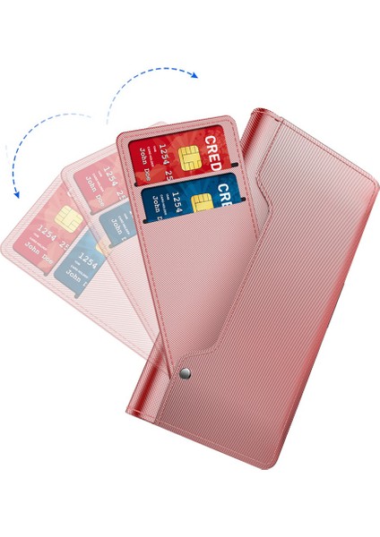Xiaomi Redmi Için Note 12T Pro 5g/not 11T Pro 5g/not 11T Pro+ 5G/K50I 5g/poco X4 Gt 5g Deri Telefon Kılıfı Ayna Kartı Tutucu Stand Kapak Golü Altın (Yurt Dışından)