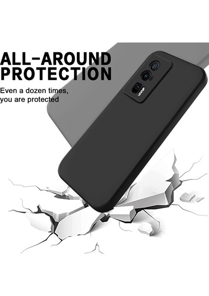 Xiaomi Poco F5 Pro 5g/redmi K60 Pro 5G/K60 5g, Yumuşak Astar Sıvı Silikon Cep Telefon Kapağı Strap-Black Için Telefon Kılıfı (Yurt Dışından) indirimleri