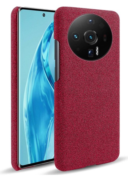 Xiaomi 12S Için Ultra 5g Anti-Chock Anti-Chock Vakası Düz ​​renk Bez Kumaş Iyi Korunmuş Cep Telefonu Kapak-Kırmızı (Yurt Dışından)