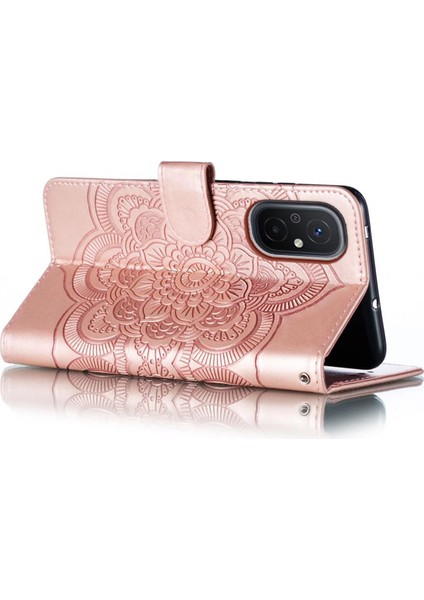 Xiaomi Redmi Için 12C 4g Deri Cüzdan Telefon Kapağı Mandala Baskalı Damla Koşullu Stand Case-Rose Gold (Yurt Dışından) indirimleri