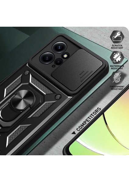 Xiaomi Için Redmi Note 12 4g Kickstand Telefon Kasası Slayt Lens Koruma Pc+Tpu Kapak-Altın (Yurt Dışından) fırsatları