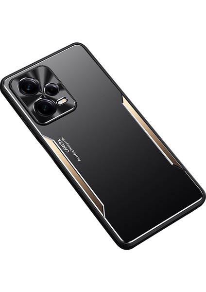 Xiaomi Redmi Için Note 12 Pro 5g Alüminyum Alaşım+Tpu Arka Kapak Anti-Drop Mobil Case-Altın (Yurt Dışından)