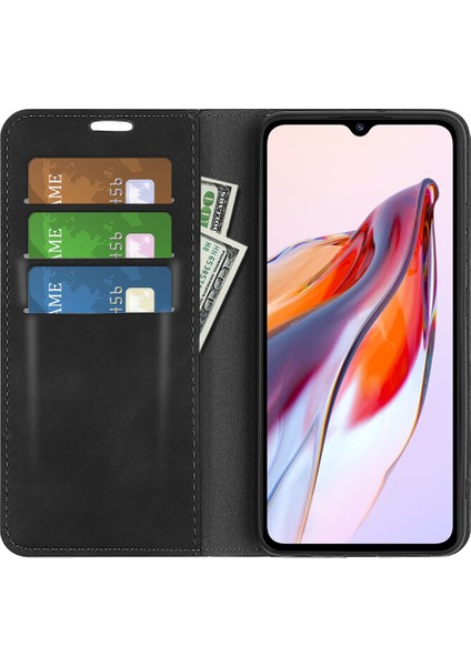 Xiaomi Redmi 12C 4g Manyetik Cep Telefonu Kapak Standı Stand Cüzdan Cilt Dostu Anti-Fall Deri Anti Deri Telefon Kılıfı (Yurt Dışından) fiyatları