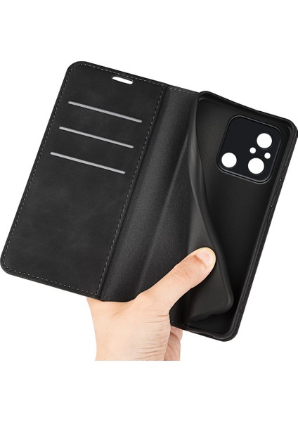 Xiaomi Redmi 12C 4g Manyetik Cep Telefonu Kapak Standı Stand Cüzdan Cilt Dostu Anti-Fall Deri Anti Deri Telefon Kılıfı (Yurt Dışından) indirimleri
