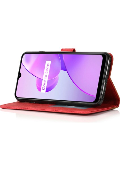 Xiaomi Poco X5 Pro 5g/redmi Için Note 12 Pro Speed ​​5g/12 Pro 5g Anti-Drop Stant Kılıfı Ekleme Pu Deri Cüzdan Telefon Kapak-Brown // Kırmızı (Yurt Dışından) modelleri