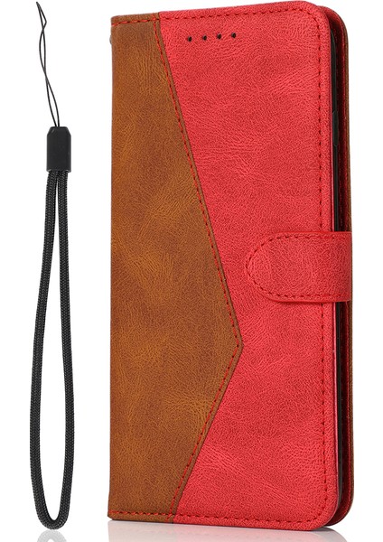 Xiaomi Poco X5 Pro 5g/redmi Için Note 12 Pro Speed ​​5g/12 Pro 5g Anti-Drop Stant Kılıfı Ekleme Pu Deri Cüzdan Telefon Kapak-Brown // Kırmızı (Yurt Dışından) indirimleri