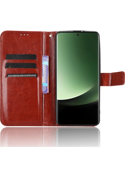 Xiaomi Için Pu Deri Cüzdan Kılıfı 13 Ultra, Çılgın At Doku Telefon Kapağı Stand-Brown (Yurt Dışından) fiyatları