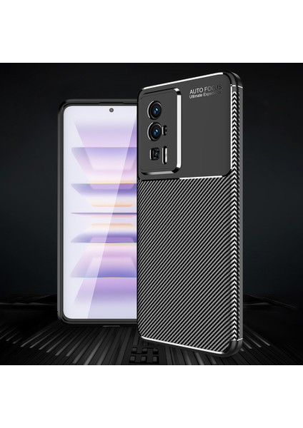 Xiaomi Poco F5 Pro 5g/redmi K60 Pro 5G/K60 5g Karbon Fiber Doku Telefon Kılıf Anti-Çizelge Anti-Çizelge Esnek Tpu Koruyucu Kapak (Yurt Dışından) fırsatları