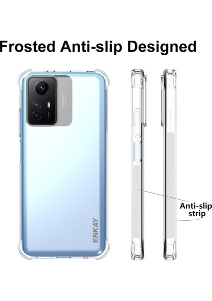 Xiaomi Için Redmi Note 12S 4g Yumuşak Tpu Şeffaf Telefon Kılıfı Anti-Slip Strip Kenar Köşeleri Koruyucu Kapak (Yurt Dışından) fırsatları
