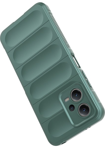 Xiaomi Redmi Için Note 12 5g (Hindistan)/poco X5 5g Yumuşak Tpu Çizgiye Karşı Çizgiye Dönüş Anti Kılıf Öncesi Cep Telefonu Damla Damla Koşullu Kapak Yeşilleri (Yurt Dışından)