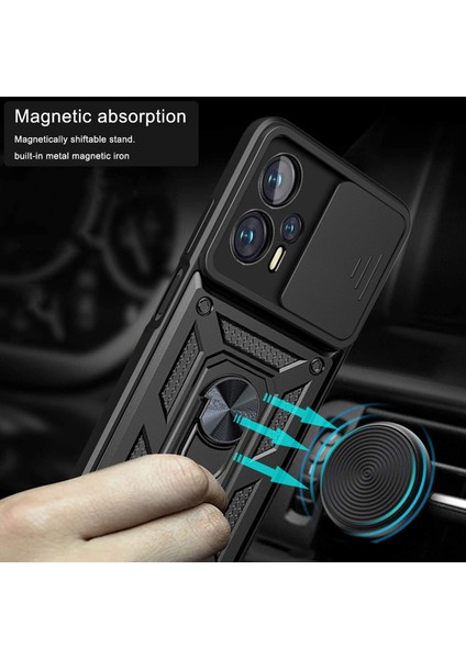 Xiaomi Redmi Için Not 11T Pro 5g/not 11T Pro+ 5g/poco X4 Gt 5g/redmi K50I 5g Cep Telefon Kickstand Pc+ Tpu Hibrid Kapak Slayt Kamera Koruma Koşul Anlama Anti Tele Vaka Mavi (Yurt Dışından) indirimleri