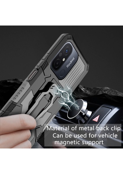 Mechwarrior Xiaomi Redmi 12C 4g Kickstand Kemer Klip Tpu+Pc Geri Kapalı Kapalı Kırılı (Yurt Dışından) fırsatları