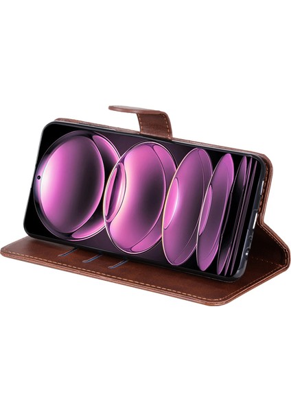 Buzağı Dokusu Xiaomi Redmi Için Telefon Kılıfı Not 12 Pro 5g /note 12 Pro Hız 5g /poco X5 Pro 5g, Pu Deri Fermuar Cep Flip Cüzdan Kapağı Stand-Brown (Yurt Dışından) fırsatları