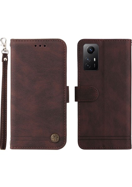 Xiaomi Için Redmi Note 12S 4g Cilt Touch Telefon Kılıfı Baskılı Çizgiler Stand Pu Deri Cüzdan Kapak Kılıfı (Yurt Dışından)