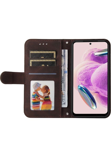 Xiaomi Için Redmi Note 12S 4g Cilt Touch Telefon Kılıfı Baskılı Çizgiler Stand Pu Deri Cüzdan Kapak Kılıfı (Yurt Dışından) modelleri