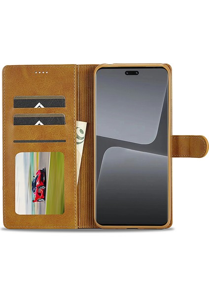 Xiaomi 13 Lite/civi 2 5g Stand Pu Deri Telefon Kılıf Cüzdan Doku Telefon Kapak Işık Kahverengi (Yurt Dışından) fiyatları