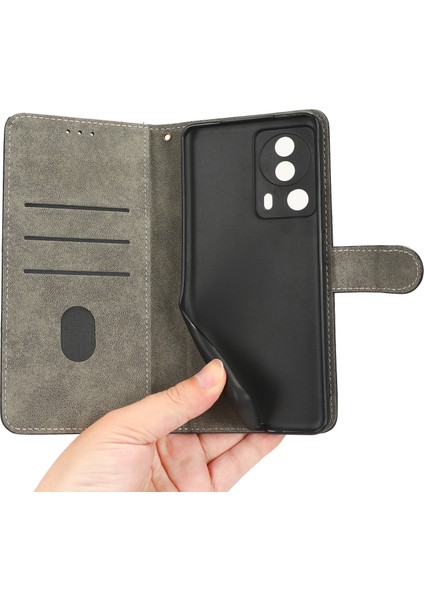 Xiaomi 13 Lite/civi 2 5g Cüzdan Telefon Kılıfı Rfıd Engelleme Standı Stand Strap-Brown ile Telefon Deri Kapağı (Yurt Dışından) fırsatları