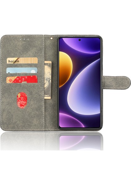 Xiaomi Için Redmi Note 12 Turbo 5g/poco F5 5g Pu Deri Stand Telefon Kılıfı Rfıd Blowantıce Cezet Kapak Kullanım Yeşili (Yurt Dışından)