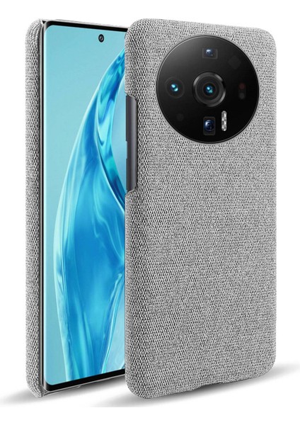 Xiaomi 12S Için Ultra 5g Anti-Shock Anti-Chock Anti-Chocs Kılıf Düz Renkli Bez Kumaş Iyi Korunmuş Cep Telefonu Kapak Işığı Gri (Yurt Dışından)