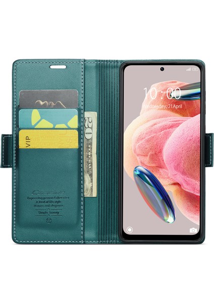 Xiaomi Redmi Için Deri Kılıf Not 12 4g Rfıd Stand Cüzdan-Yeşil ile Telefon Kapağı (Yurt Dışından) fiyatları