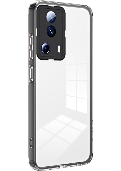 Xiaomi 13 Lite/civi 2 5g Tpu Backplate+Pc Çerçevesi+Pc Kamera Halkası Hibrid Kılıf Şok Geçirmez Telefon Kapağı-Black (Yurt Dışından)
