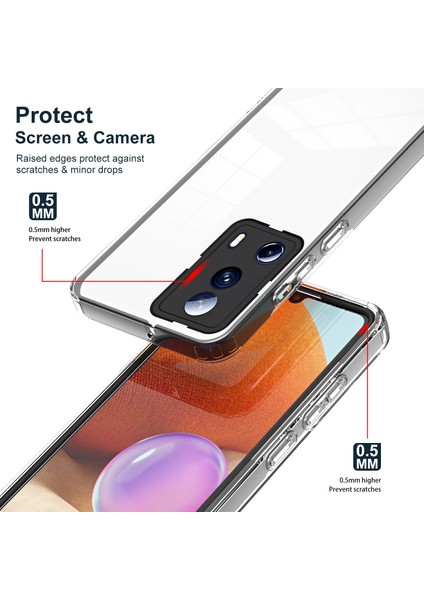 Xiaomi 13 Lite/civi 2 5g Tpu Backplate+Pc Çerçevesi+Pc Kamera Halkası Hibrid Kılıf Şok Geçirmez Telefon Kapağı-Black (Yurt Dışından) fiyatları