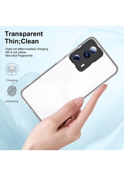 Xiaomi 13 Lite/civi 2 5g Tpu Backplate+Pc Çerçevesi+Pc Kamera Halkası Hibrid Kılıf Şok Geçirmez Telefon Kapağı-Black (Yurt Dışından) fırsatları