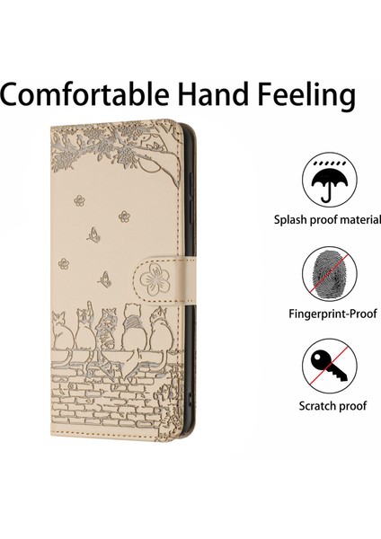 Xiaomi Için Redmi Note 12 5g (Çin)/(Hindistan)/(Global)/poco X5 5g Stand Cüzdan Deri Kılıf Strap-Apricot ile Baskılı Telefon Kapağı (Yurt Dışından) fırsatları
