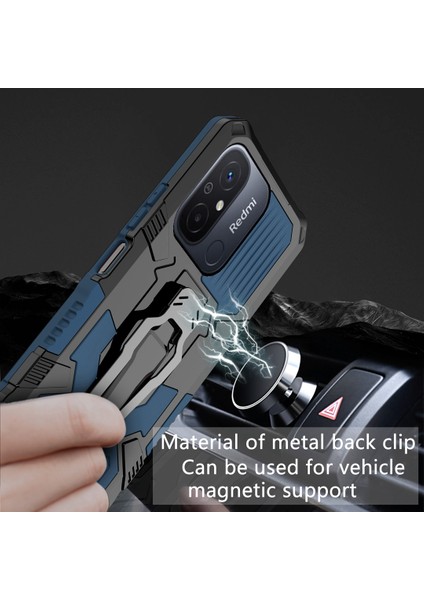 Mechwarrior Xiaomi Redmi 12C 4g Kickstand Kemer Klipi Tpu+Pc Arka Kapak-Blue Için (Yurt Dışından) fırsatları