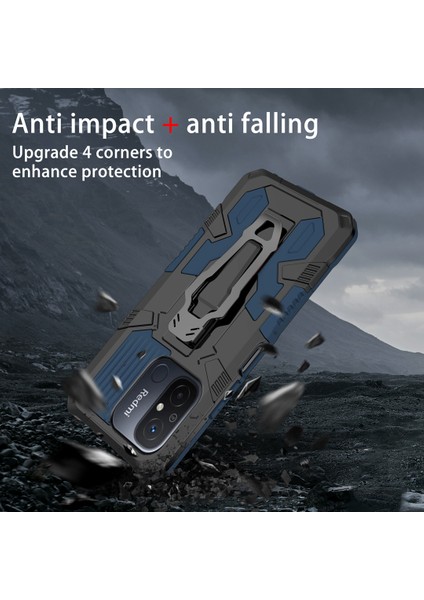 Mechwarrior Xiaomi Redmi 12C 4g Kickstand Kemer Klipi Tpu+Pc Arka Kapak-Blue Için (Yurt Dışından) indirimleri