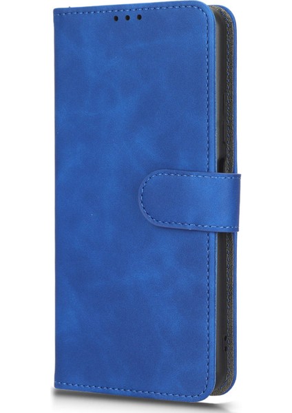 Xiaomi Poco X5 5g/redmi Için Note 12 5g (Global)/(Hindistan)/(Çin) Cilt Doku Pu Deri Deri Flip Stand Telefon Kılıf Damla Geçirmez Cüzdan Kapak-Mavi (Yurt Dışından) indirimleri