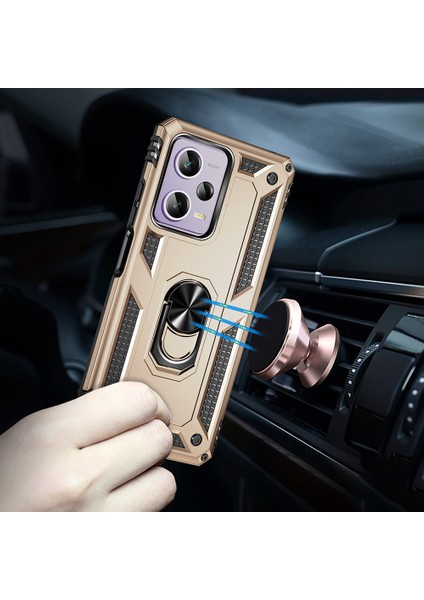 Xiaomi Redmi Için Ring Tutucu Kickstand Telefon Kılıfı Note 12 Pro 5g/note 12 Pro Speed ​​5g/poco X5 Pro 5g, Tpu+Pc Hibrid Kapak Sold (Yurt Dışından) indirimleri