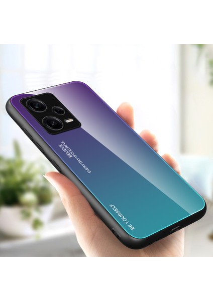 Xiaomi Redmi Için Note 12 Pro 5g Pu Deri Stand Cüzdan Kapağı Strapgy Rengi Anti-Drop Anti-Drop Telefon Kılıfı Temperlenmiş Cam Sert Pc Yumuşak Tpu Koruyucu Kapak-Moral / Mavi (Yurt Dışından) fırsatları