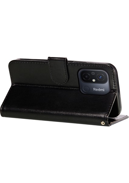 Xiaomi Redmi Için 12C 4g Toz Geçirmez Telefon Kılıfı Pu Deri Cüzdan Stand Flip Scratch Anti-Cratch Telefon Kapak Black (Yurt Dışından) indirimleri