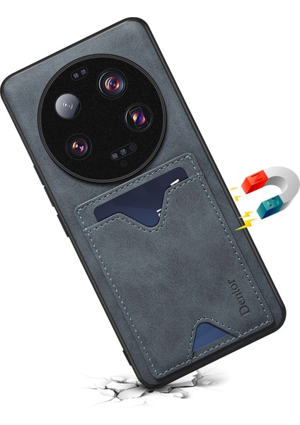 Xiaomi 13 Için 13 Ultra Damla Geçirmez Kickstand Card Yuvası Pu Deri Kaplamalı Tpu Telefon Kapak-Grey (Yurt Dışından) fırsatları