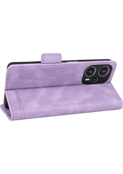 Xiaomi Için Redmi Note 12 Turbo/poco F5 5g Donanım Dekoru Pu Deri Cüzdan Stand Kapağı Şok Geçirmez Telefon Vaka-Mor (Yurt Dışından) indirimleri