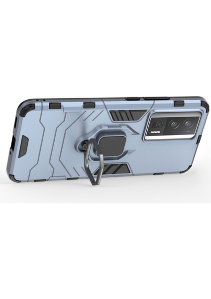 Xiaomi Poco F5 Pro 5g/redmi K60 Pro 5G/K60 5g Cep Telefonu Kılıf Halkası Kickstand Şok Geçirmez Telefon Kapak Mavisi (Yurt Dışından) indirimleri