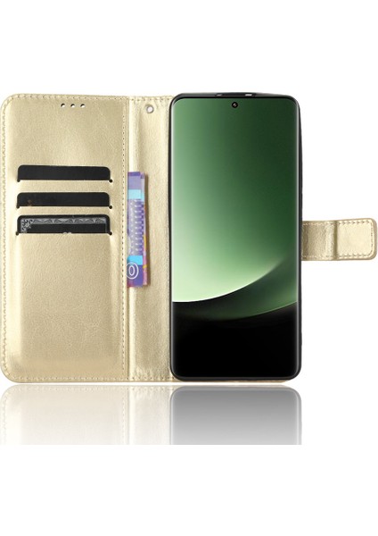 Xiaomi Için Pu Deri Cüzdan Kılıfı 13 Ultra, Çılgın At Doku Telefon Kapağı Stand-Altın ile (Yurt Dışından) fiyatları