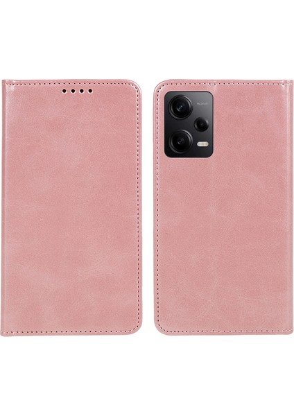 Xiaomi Redmi Için Note 12 Pro 5g/note 12 Pro Speed ​​5g/poco X5 Pro 5g Pu Deri Stand Buzağı Dokusu Cüzdan Telefon Kapak Çizgi Altın (Yurt Dışından)