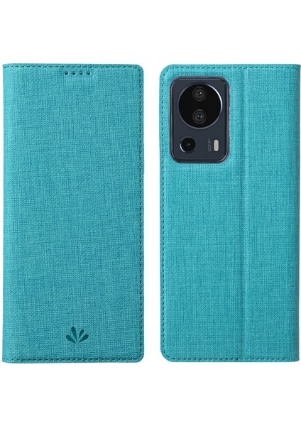 Xiaomi Için 13 Lite/civi 2 5g Pu Deri Stand Kartı Yuvaları Telefon Kılıfı Cep Telefonu Kapak Blue (Yurt Dışından)