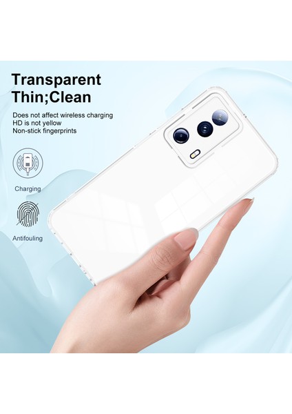 Xiaomi 13 Lite/civi 2 5g Tpu Backplate+Pc Çerçevesi+Pc Kamera Halkası Hibrid Kılıf Şok Geçirmez Telefon Kapak-Beyaz (Yurt Dışından) fırsatları
