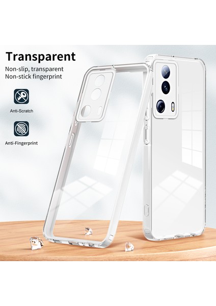 Xiaomi 13 Lite/civi 2 5g Tpu Backplate+Pc Çerçevesi+Pc Kamera Halkası Hibrid Kılıf Şok Geçirmez Telefon Kapak-Beyaz (Yurt Dışından) indirimleri