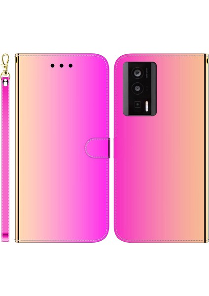 Xiaomi Poco F5 Pro 5g/redmi K60 5G/K60 Pro 5g Pu Deri Cüzdan Ayna Benzeri Yüzey Standı Kapak Gül (Yurt Dışından)