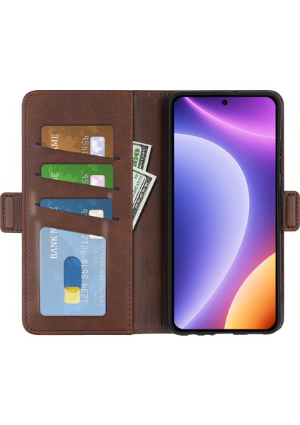 Xiaomi Için Redmi Note 12 Turbo/poco F5 5g Cüzdan Flip Telefon Kapağı Buzağı Dokusu Pu Deri Stand Folio Case-Brown (Yurt Dışından) fiyatları