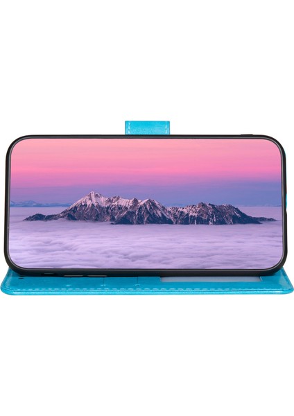 Xiaomi Redmi Için 12C 4g Toz Geçirmez Telefon Kılıfı Pu Deri Cüzdan Stand Flip Scratch Anti-Cratch Telefon Kapak Mavisi (Yurt Dışından) modelleri