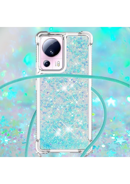 Xiaomi 13 Lite/civi 2 5g Için Sıvı Bling Kılıfı, Şok Geçirmez Yumuşak Tpu Telefon Kapağı, Kordon Mavisi/pentagramlı (Yurt Dışından) modelleri