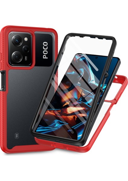 Xiaomi Redmi Için Temiz Telefon Kılıfı Not 12 Pro 5g/note 12 Pro Speed ​​5g/poco X5 Pro 5g, Pc+Tpu Pet Film-Red ile Koruyucu Kapak (Yurt Dışından)