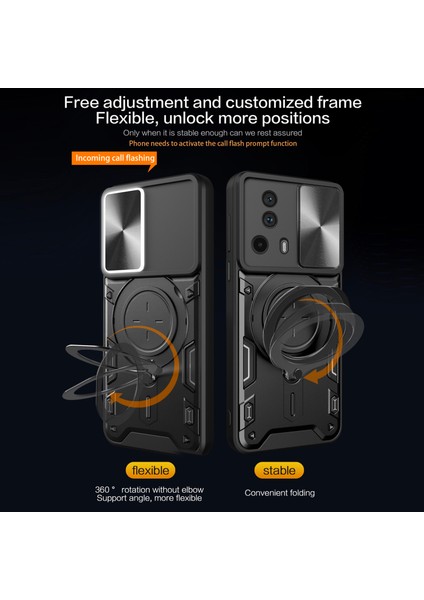 Xiaomi 13 Lite/civi 2 5g Pc+Tpu Slayt Kamera Kapağı Halkası ile Şok Geçirmez Kapak (Yurt Dışından) fiyatları